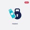 Two color pendrive vector icon from gdpr concept. isolated blue pendrive vector sign symbol can be use for web, mobile and logo.