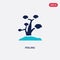 Two color penjing vector icon from asian concept. isolated blue penjing vector sign symbol can be use for web, mobile and logo.