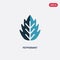 Two color peppermint vector icon from nature concept. isolated blue peppermint vector sign symbol can be use for web, mobile and