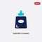 Two color perfume cleaning vector icon from cleaning concept. isolated blue perfume cleaning vector sign symbol can be use for web