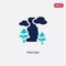 Two color pico cao vector icon from culture concept. isolated blue pico cao vector sign symbol can be use for web, mobile and logo