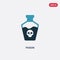 Two color poison vector icon from science concept. isolated blue poison vector sign symbol can be use for web, mobile and logo.