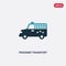 Two color prisoner transport vehicle vector icon from law and justice concept. isolated blue prisoner transport vehicle vector