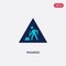 Two color progress vector icon from construction concept. isolated blue progress vector sign symbol can be use for web, mobile and