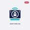 Two color smart home hub vector icon from general concept. isolated blue smart home hub vector sign symbol can be use for web,