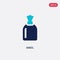 Two color smeel vector icon from fashion concept. isolated blue smeel vector sign symbol can be use for web, mobile and logo. eps