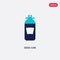 Two color soda can vector icon from drinks concept. isolated blue soda can vector sign symbol can be use for web, mobile and logo
