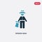 Two color spanish man vector icon from people concept. isolated blue spanish man vector sign symbol can be use for web, mobile and