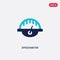 Two color speedometer vector icon from customer service concept. isolated blue speedometer vector sign symbol can be use for web,