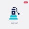 Two color sump pump vector icon from furniture and household concept. isolated blue sump pump vector sign symbol can be use for