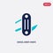 Two color swiss army knife vector icon from camping concept. isolated blue swiss army knife vector sign symbol can be use for web