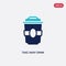 Two color take away drink vector icon from cinema concept. isolated blue take away drink vector sign symbol can be use for web,