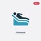 Two color tepidarium vector icon from sauna concept. isolated blue tepidarium vector sign symbol can be use for web, mobile and