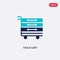 Two color tools cart vector icon from commerce concept. isolated blue tools cart vector sign symbol can be use for web, mobile and
