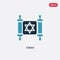 Two color torah vector icon from religion concept. isolated blue torah vector sign symbol can be use for web, mobile and logo. eps