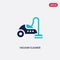 Two color vacuum cleaner vector icon from hotel concept. isolated blue vacuum cleaner vector sign symbol can be use for web,