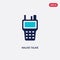 Two color walkie talkie vector icon from army concept. isolated blue walkie talkie vector sign symbol can be use for web, mobile
