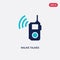 Two color walkie talkies vector icon from outdoor activities concept. isolated blue walkie talkies vector sign symbol can be use