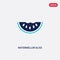 Two color watermellon slice vector icon from bistro and restaurant concept. isolated blue watermellon slice vector sign symbol can