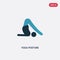 Two color yoga posture vector icon from sports concept. isolated blue yoga posture vector sign symbol can be use for web, mobile