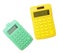 Two colorful calculator