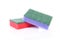 Two colorful sponge scourer