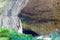 Two colors of one Devetakskoy caves in Bulgaria