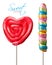 Two Colourful lollipop