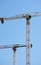 Two Construction Cranes, Birmingham.