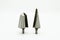 Two countersink cutters standing on a white background