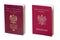 Two covers of a Polish passport. Identification documents needed for checks at the state border