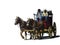 Two cowboys on a stagecoach clipart