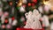 Two crocheted christmas angel decorations with sparklers