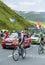 Two Cyclists on Col de Peyresourde - Tour de France 2014