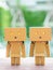 Two Danbo dolls play good feeling together