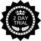 Two Day Trial Luxury Black Badge Icon