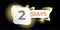 Two days to go countdown black horizontal banner design template. 2 days to go sale announcement black banner, label