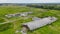 Two destroyed farm buildings - the result of the extinction of villages