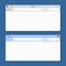 Two Different Blank Browser Windows. Vector