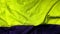 Two different colored yellow and purple fabrics