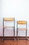 two different retro chairs background small large