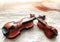 Two different size of violins