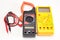 Two digital clamp meters isolated