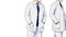 Two doctor vector on white background,