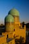 Two domes of old mausoleum in Samarkand