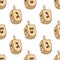 Two Dreidel Hanukkah Seamless Pattern