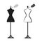 Two dummy dress illustration vector
