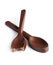 Two edible chocolate spoon