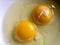 Two egg yolks