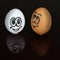 Two eggs smiley face